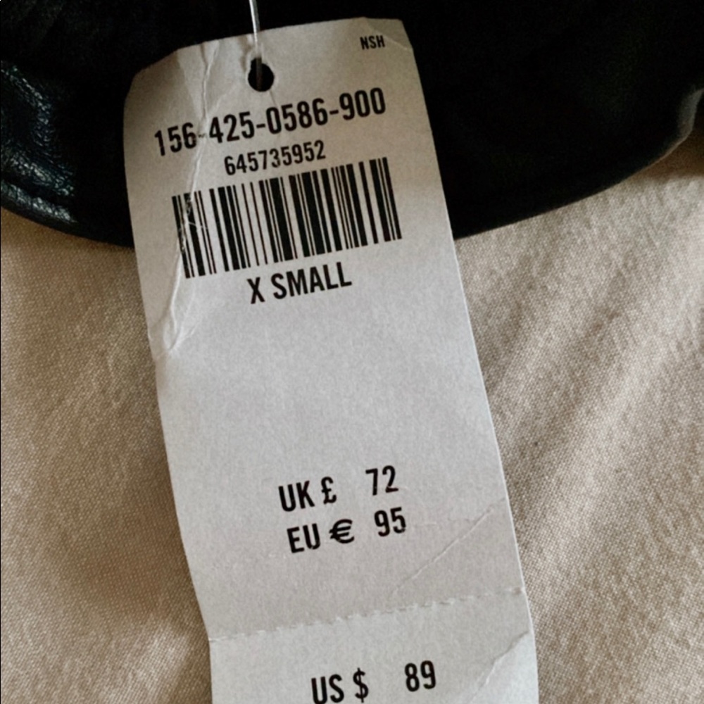 Black leather Abercrombie joggers!